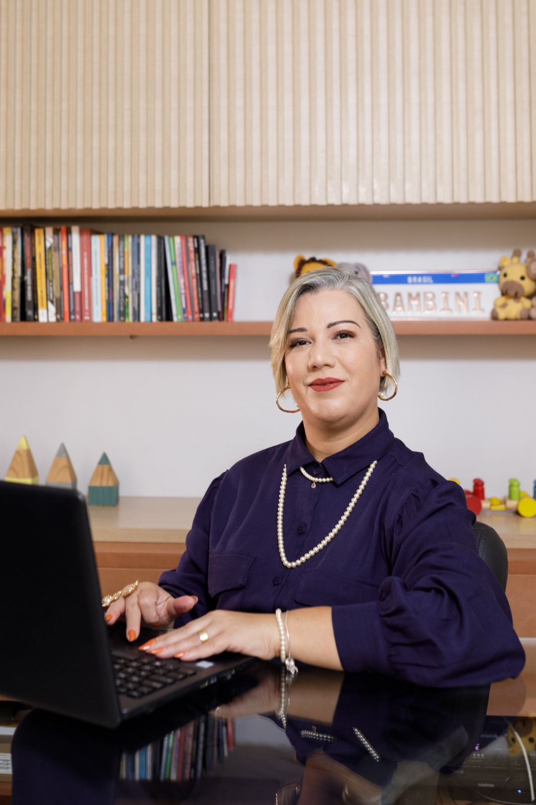 Crianças sorrindo na Escola Bambini